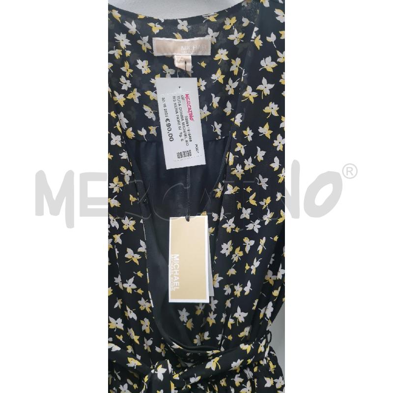 TUTA DONNA MICHAEL KORS NERA FIORI BIANCHI GIALLI | Mercatino dell'Usato Perugia 3