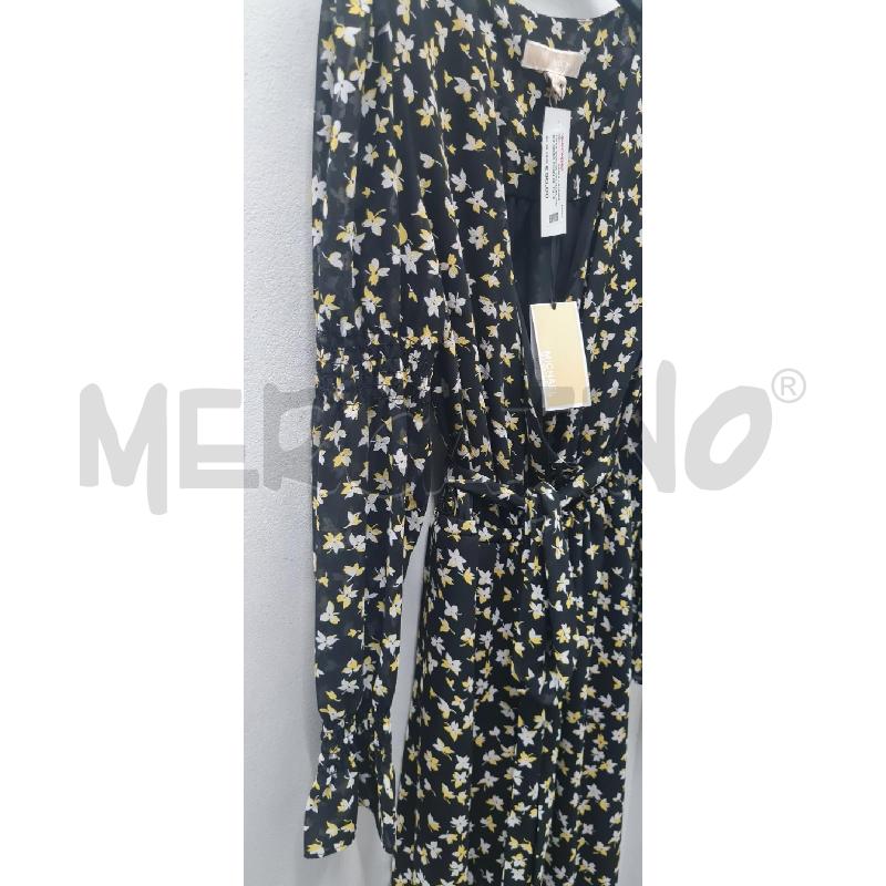 TUTA DONNA MICHAEL KORS NERA FIORI BIANCHI GIALLI | Mercatino dell'Usato Perugia 4