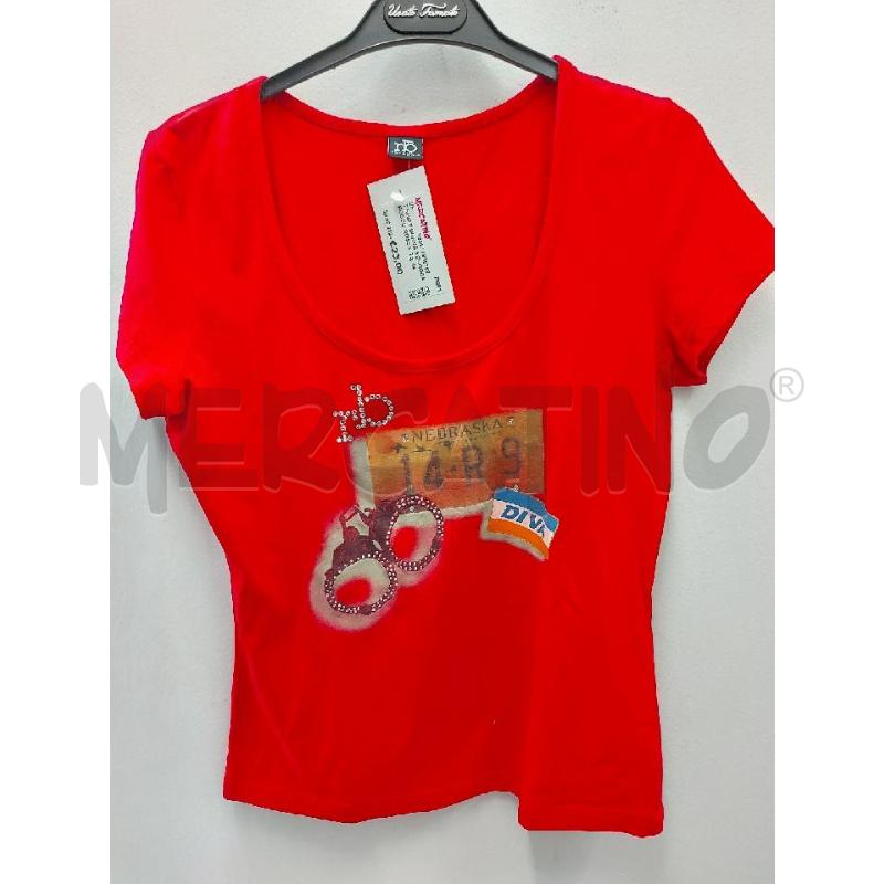 T SHIRT DONNA ROCCOBAROCCO ROSSA | Mercatino dell'Usato Perugia 1