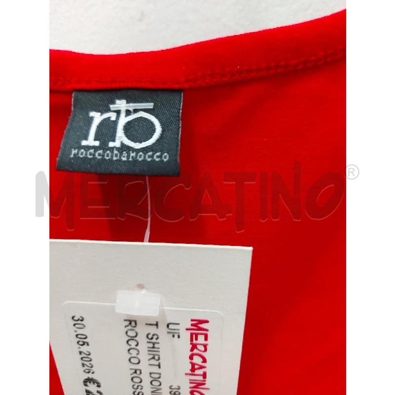 T SHIRT DONNA ROCCOBAROCCO ROSSA | Mercatino dell'Usato Perugia 3