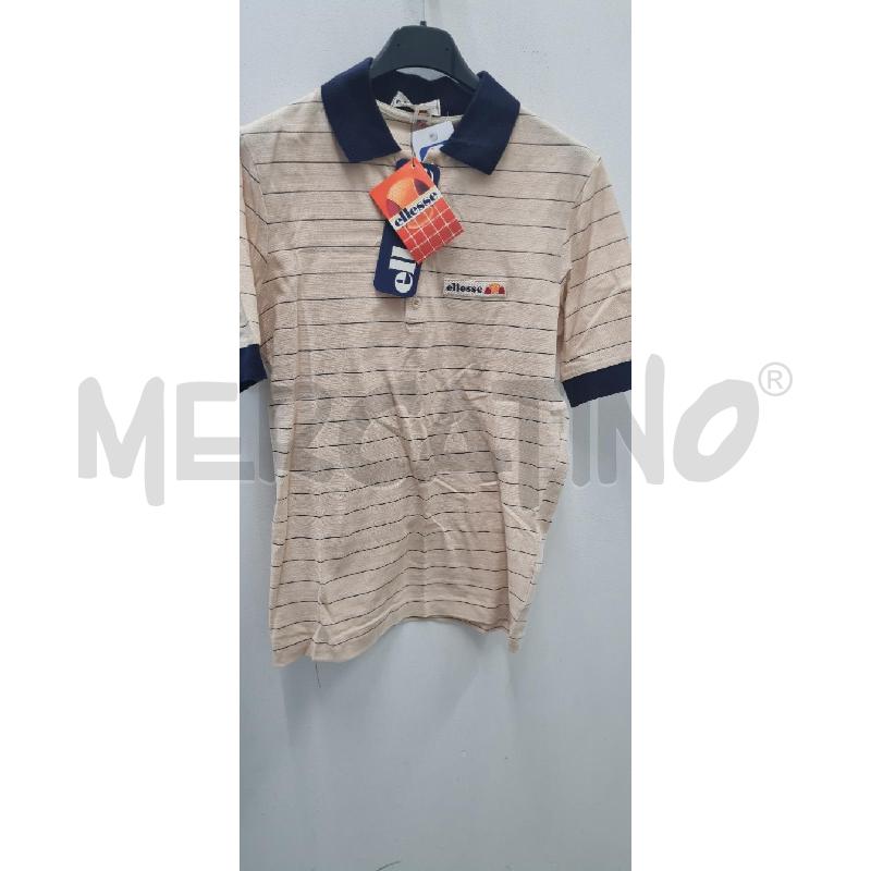 T SHIRT UOMO ELLESSE BEIGE RIGHE BLU | Mercatino dell'Usato Perugia 1