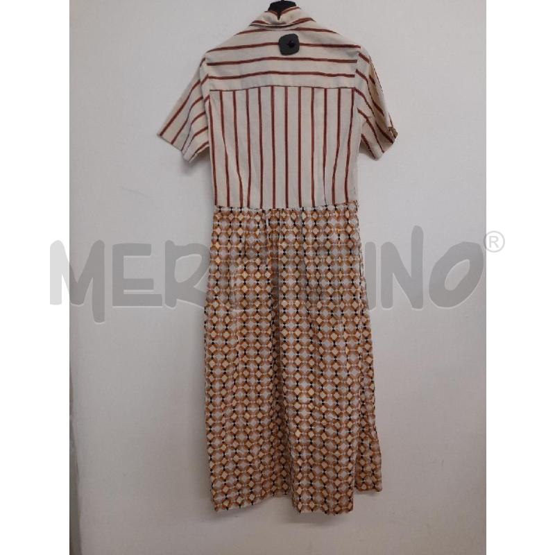 ABITO DONNA CHLOE STAMPA BEIGE RIGA RUGGINE  | Mercatino dell'Usato Bastia umbra 4