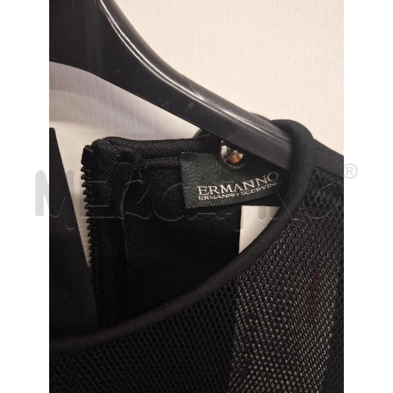 ABITO DONNA ERMANNO SCERVINO NERO  DET FIOCCO  | Mercatino dell'Usato Bastia umbra 4