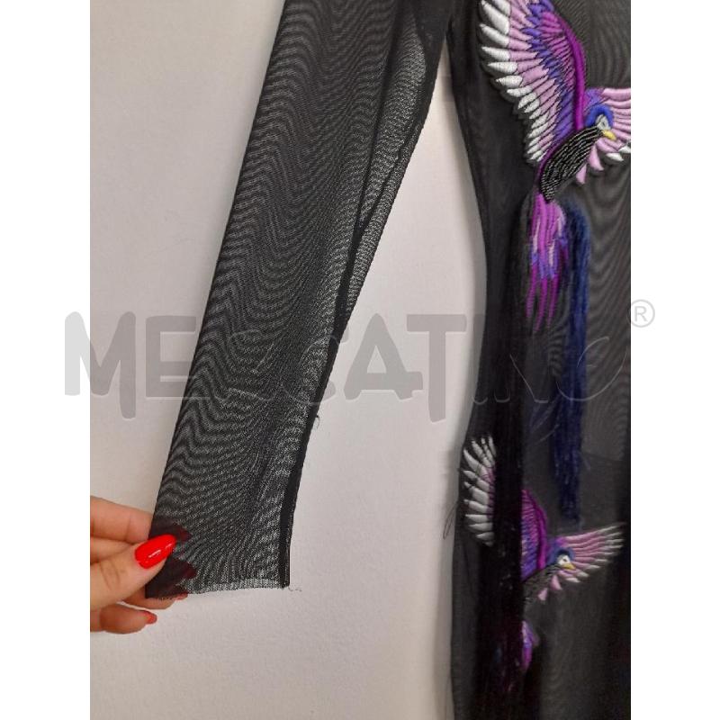 ABITO DONNA LES BOURDELLES NERO VELATO CON FRANGE  | Mercatino dell'Usato Bastia umbra 3