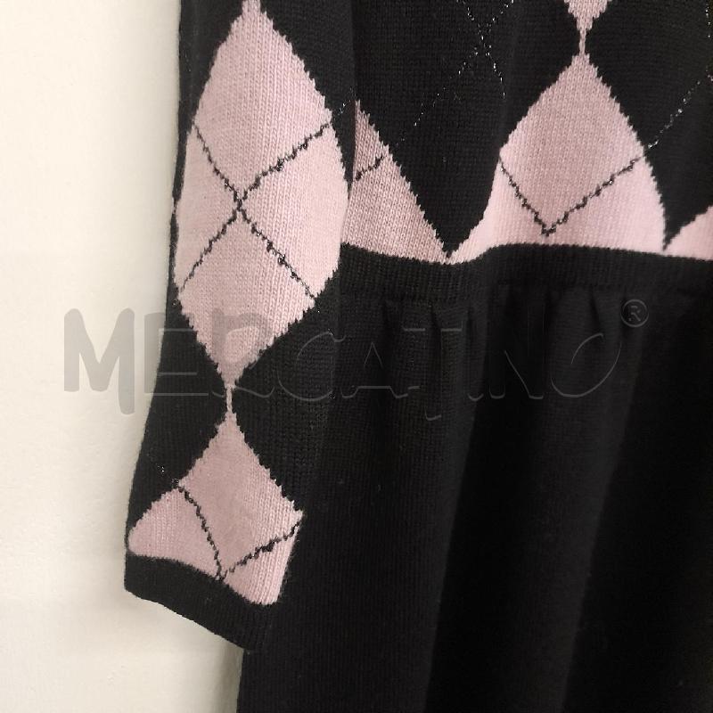 ABITO DONNA LUISA SPAGNOLI NERO ROSA ROMBI  | Mercatino dell'Usato Bastia umbra 3