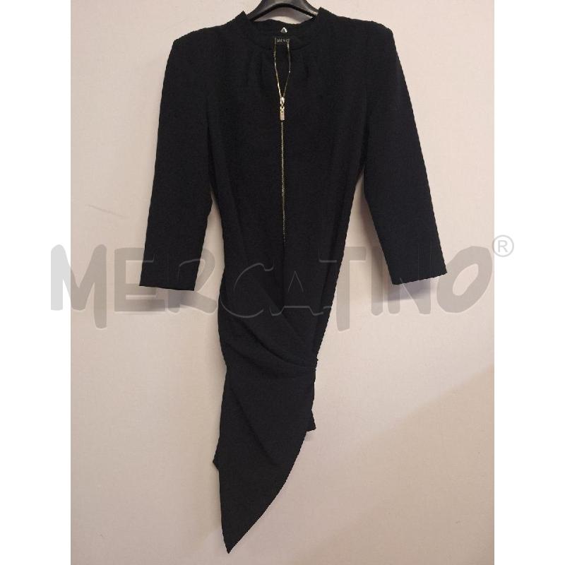 ABITO DONNA MANGANO NERO ZIP DORATA  | Mercatino dell'Usato Bastia umbra 1