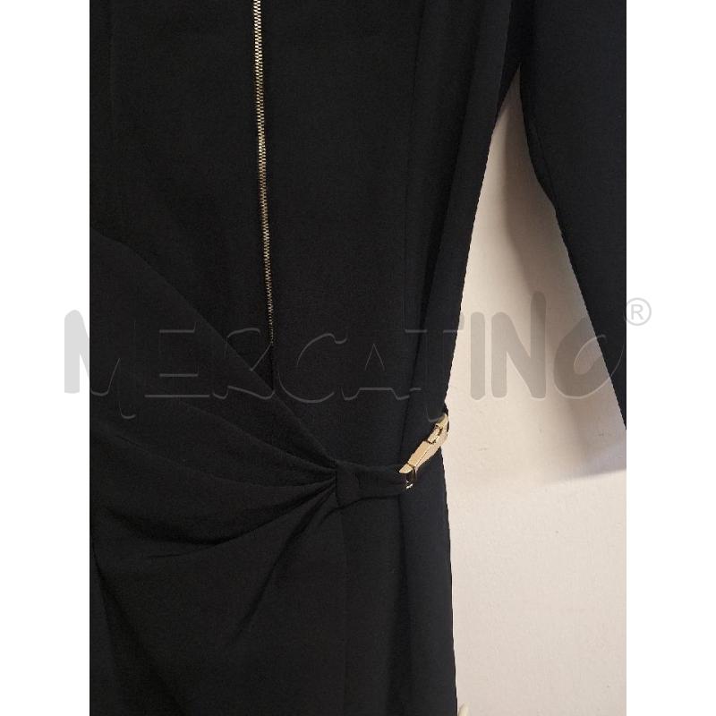 ABITO DONNA MANGANO NERO ZIP DORATA  | Mercatino dell'Usato Bastia umbra 2