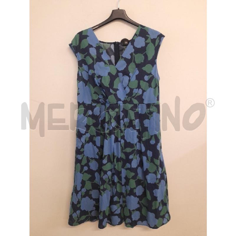 ABITO DONNA MARELLA BLU STAMPA FLOREALE AZZURRA | Mercatino dell'Usato Bastia umbra 1
