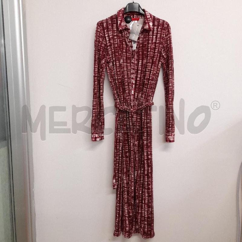 ABITO DONNA MAX&CO VELLUTO FANTA BDX CON CINTA  | Mercatino dell'Usato Bastia umbra 1