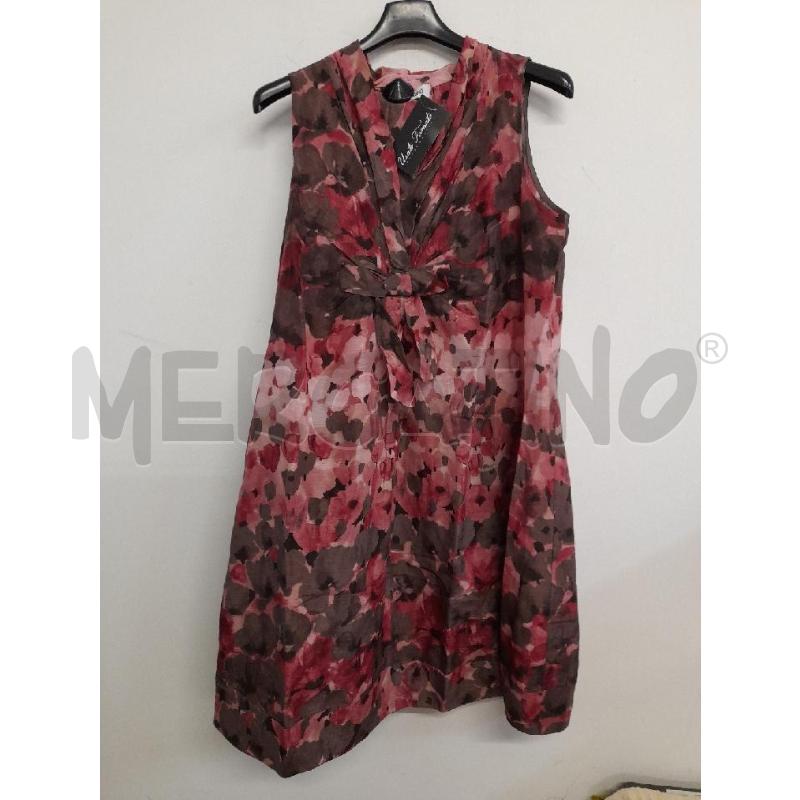 ABITO DONNA MOSCHINO STAMPA FLOREALE MISTO SETA LINO  | Mercatino dell'Usato Bastia umbra 1