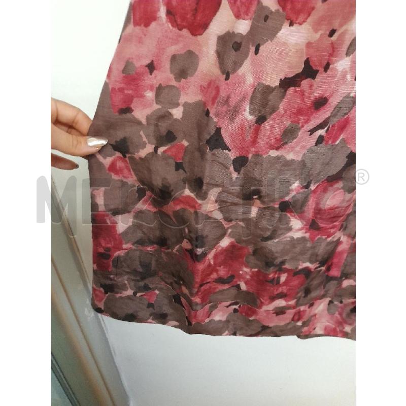 ABITO DONNA MOSCHINO STAMPA FLOREALE MISTO SETA LINO  | Mercatino dell'Usato Bastia umbra 3