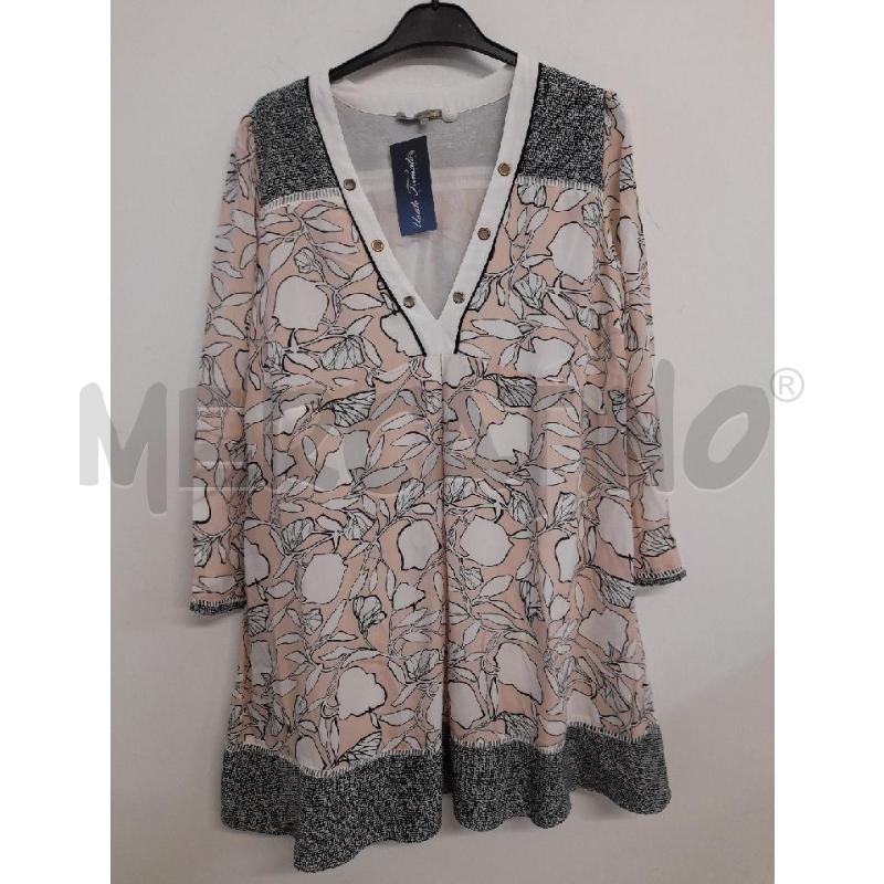 ABITO DONNA PATRIZIA PEPE ROSA CHIARO CON FOGLIE  | Mercatino dell'Usato Bastia umbra 1