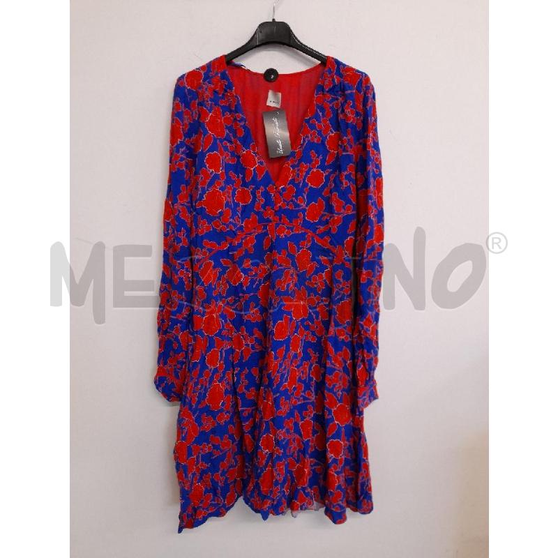 ABITO DONNA PINKO ROSSO E COBALTO FIORI  | Mercatino dell'Usato Bastia umbra 1