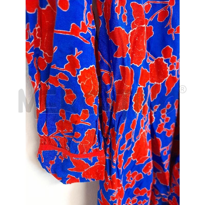 ABITO DONNA PINKO ROSSO E COBALTO FIORI  | Mercatino dell'Usato Bastia umbra 3