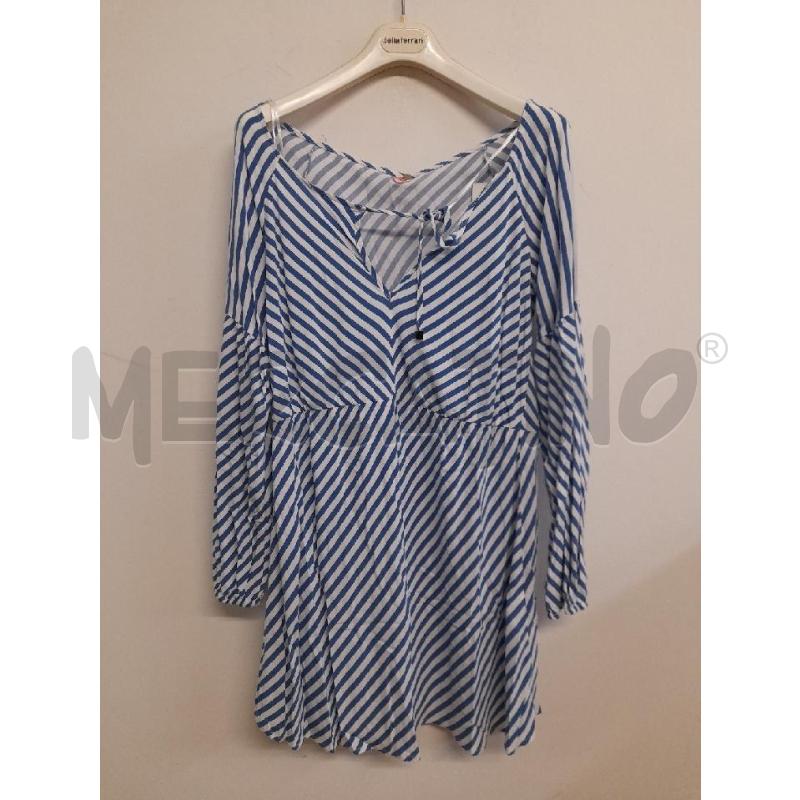 ABITO DONNA TWINSET RIGHE BIANCO AZZURRO | Mercatino dell'Usato Bastia umbra 1