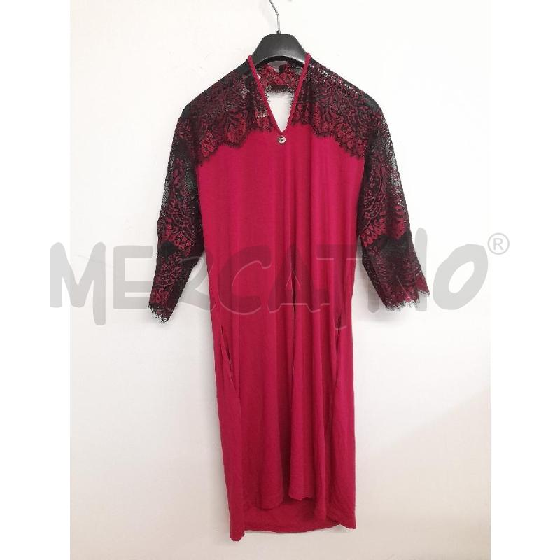 ABITO DONNA TWIN-SET FUCSIA PIZZO NERO  | Mercatino dell'Usato Bastia umbra 1