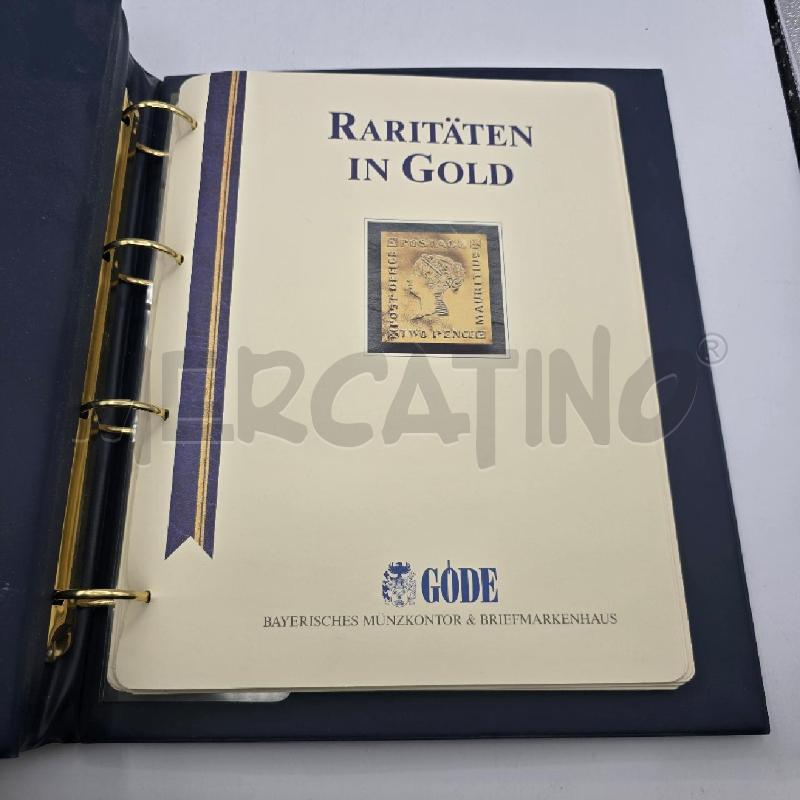 ALBUM RARITÀ PLACCATO ORO 24 PZ | Mercatino dell'Usato Bastia umbra 1