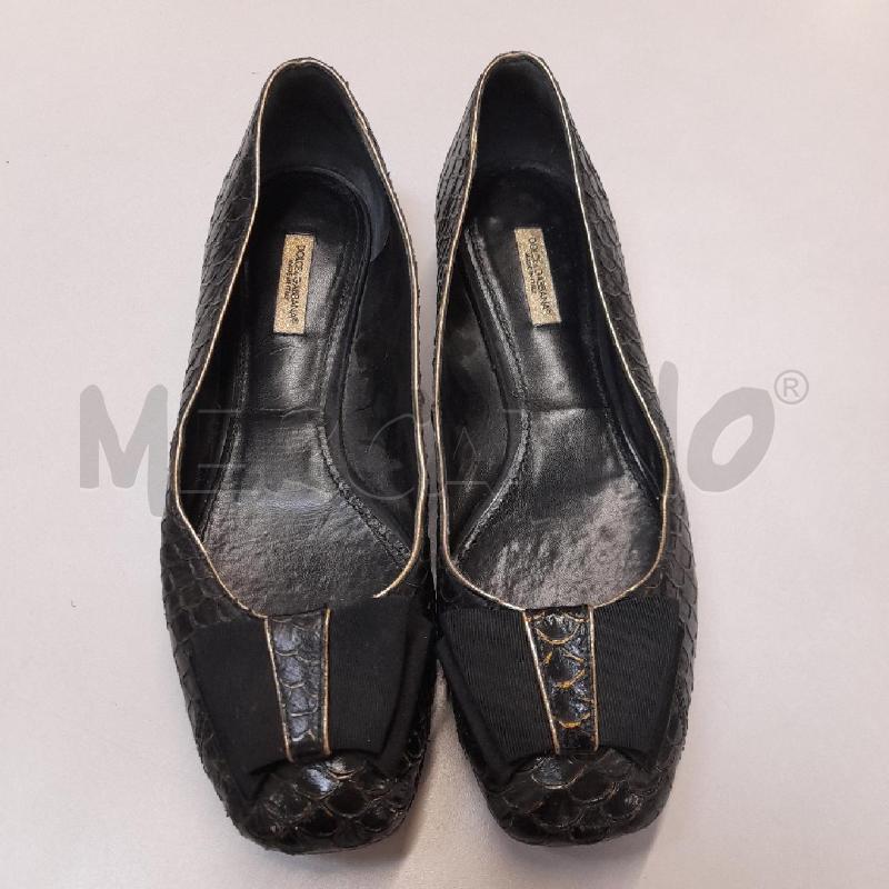 BALLERINA DOLCE&GABBANA NERA EFFETTO RETTILE  | Mercatino dell'Usato Bastia umbra 1