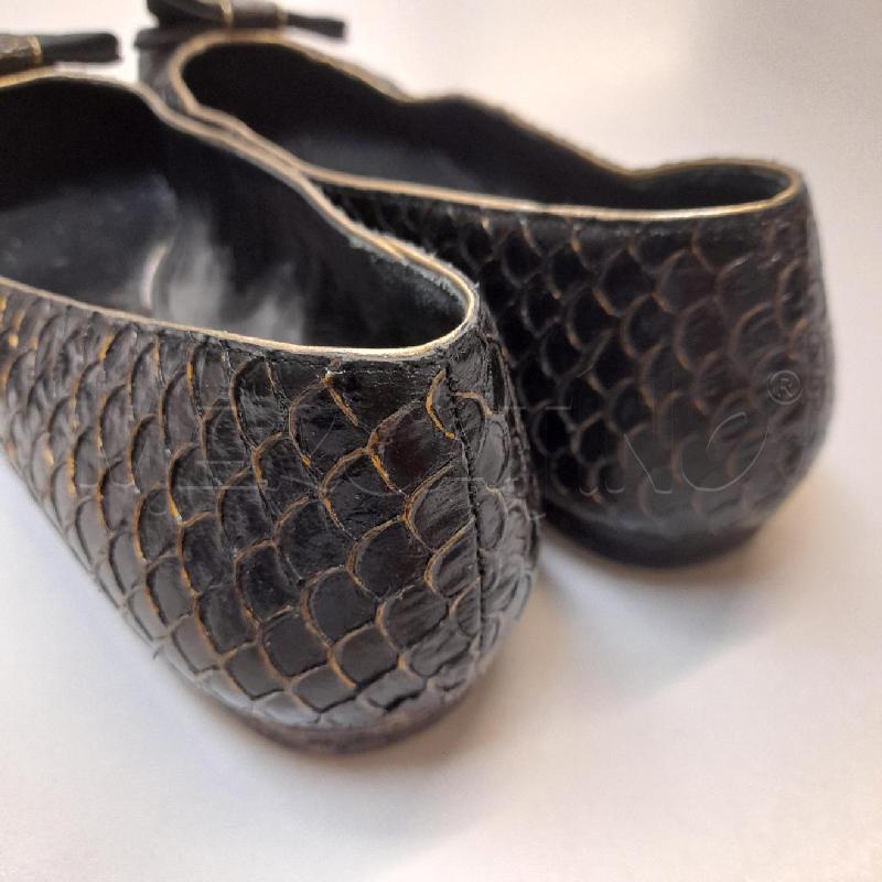 BALLERINA DOLCE&GABBANA NERA EFFETTO RETTILE  | Mercatino dell'Usato Bastia umbra 3