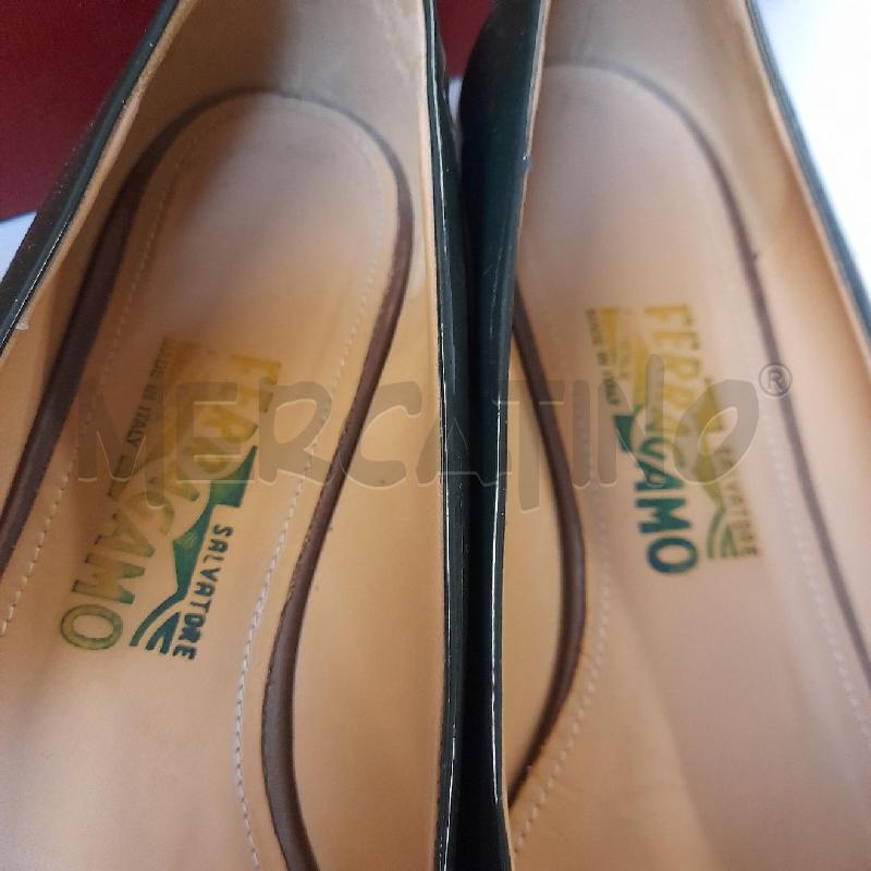 BALLERINA SALVATORE FERRAGAMO VERNICE VERDE | Mercatino dell'Usato Bastia umbra 3