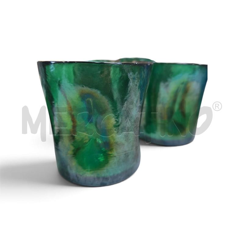 BICCHIERI PZ. 6 YALOS MURANO VERDE | Mercatino dell'Usato Bastia umbra 2