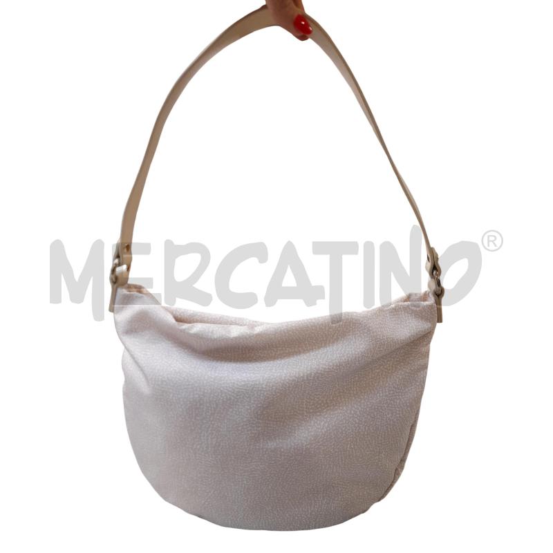 BORSA DONNA BORSBONESE  BEIGE E ROSA CHIARO  | Mercatino dell'Usato Bastia umbra 1