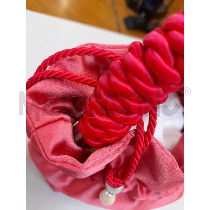 BORSA DONNA DA CERIMONIA A SECCHIELLO  HALITE ROSA SCURO  | Mercatino dell'Usato Bastia umbra 3