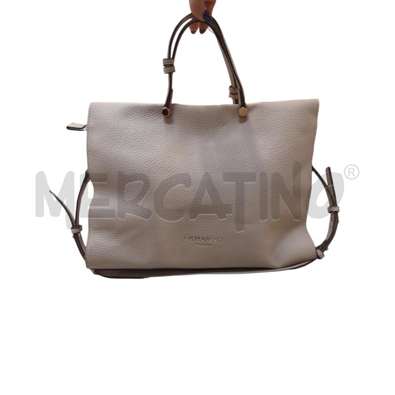 BORSA DONNA ERMANNO SCERVINO BEIGE EFFETTO MARTELLATO  | Mercatino dell'Usato Bastia umbra 1