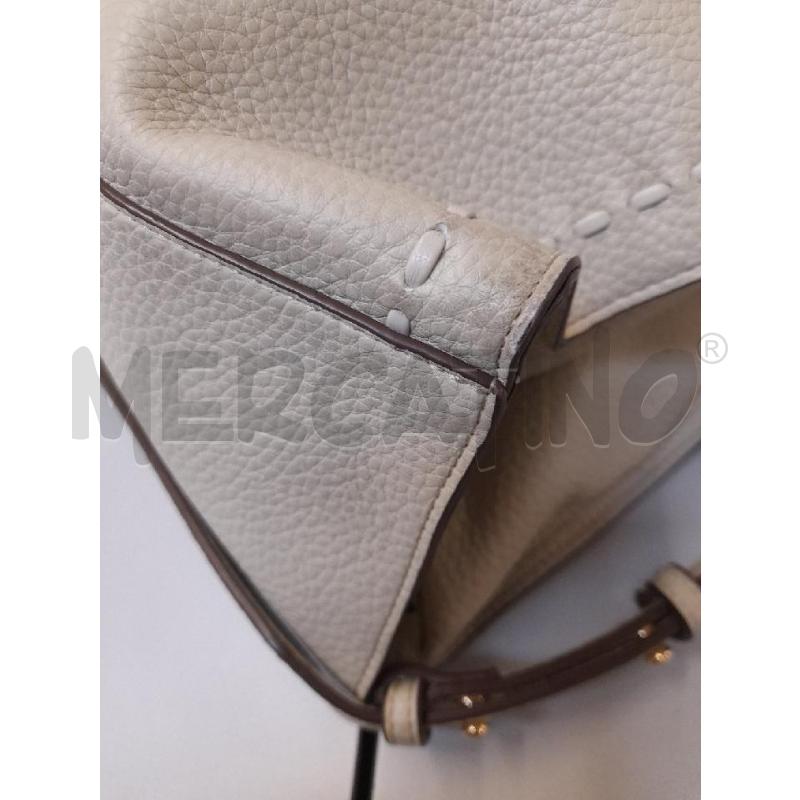 BORSA DONNA ERMANNO SCERVINO BEIGE EFFETTO MARTELLATO  | Mercatino dell'Usato Bastia umbra 3