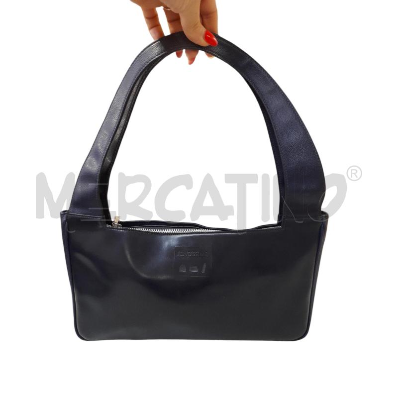 BORSA DONNA FENDISSIME BLU BAGUETTE | Mercatino dell'Usato Bastia umbra 1