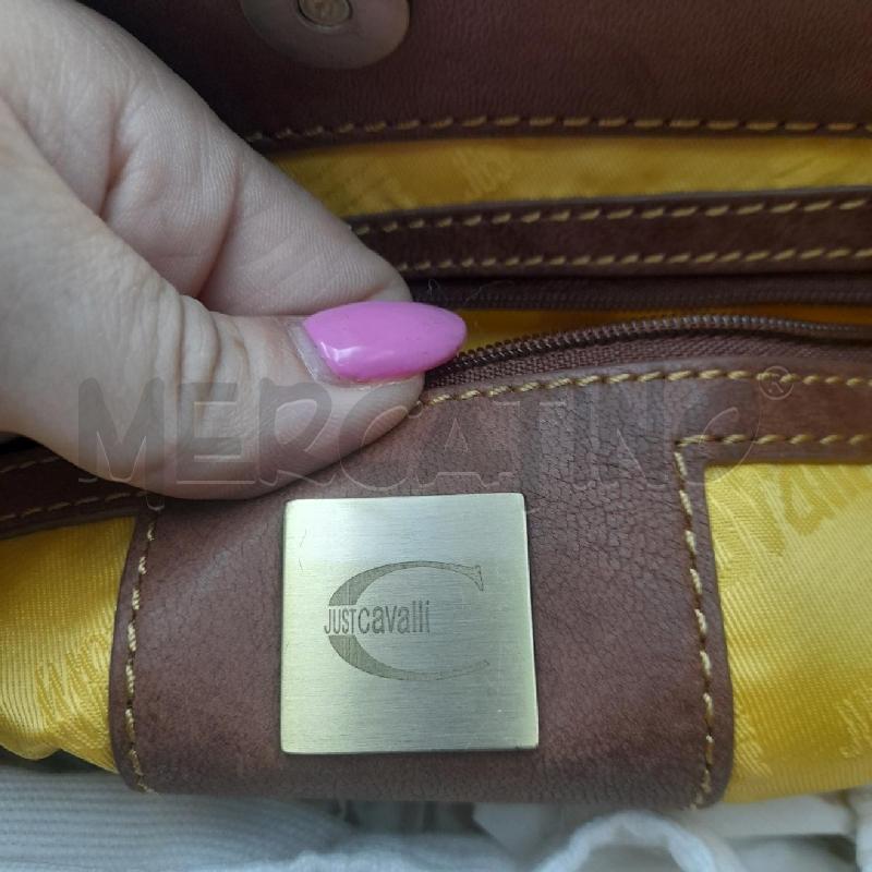 BORSA DONNA JAST CAVALLI MARRONE INT GIALLO  | Mercatino dell'Usato Bastia umbra 3