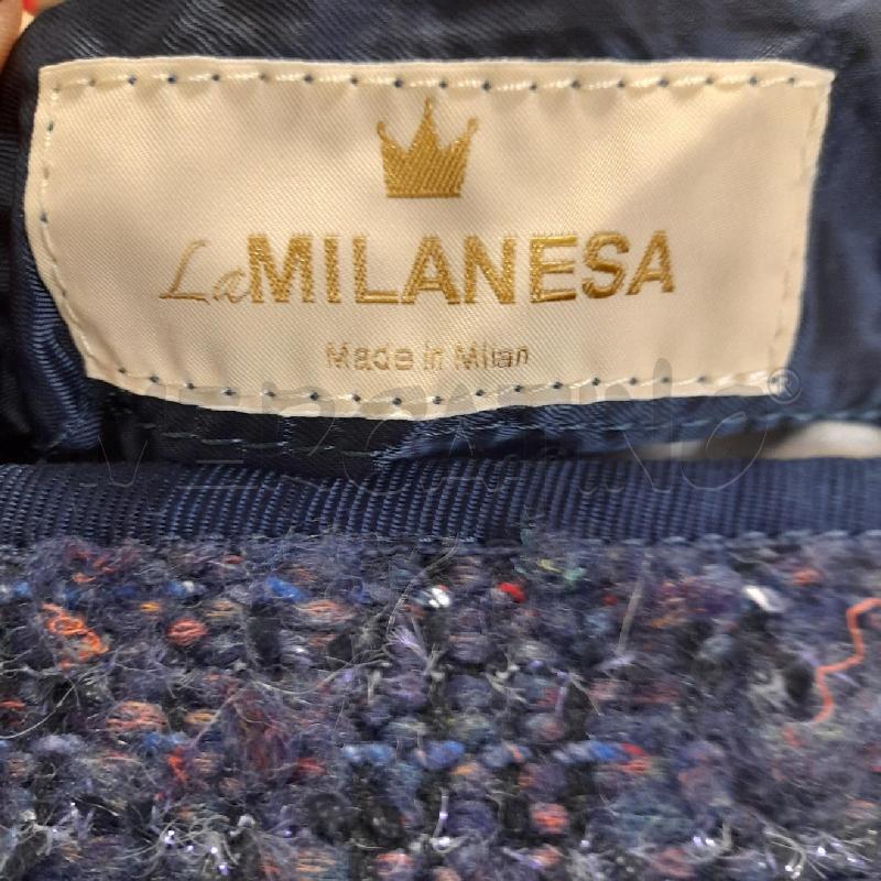 BORSA DONNA LA MILANESA BLU IN TWEED | Mercatino dell'Usato Bastia umbra 3
