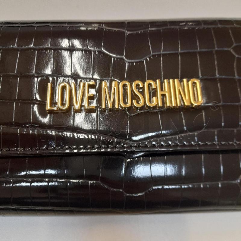 BORSA DONNA LOVE MOSCHINO NERA LUCIDA STAMPA COCCO  | Mercatino dell'Usato Bastia umbra 3