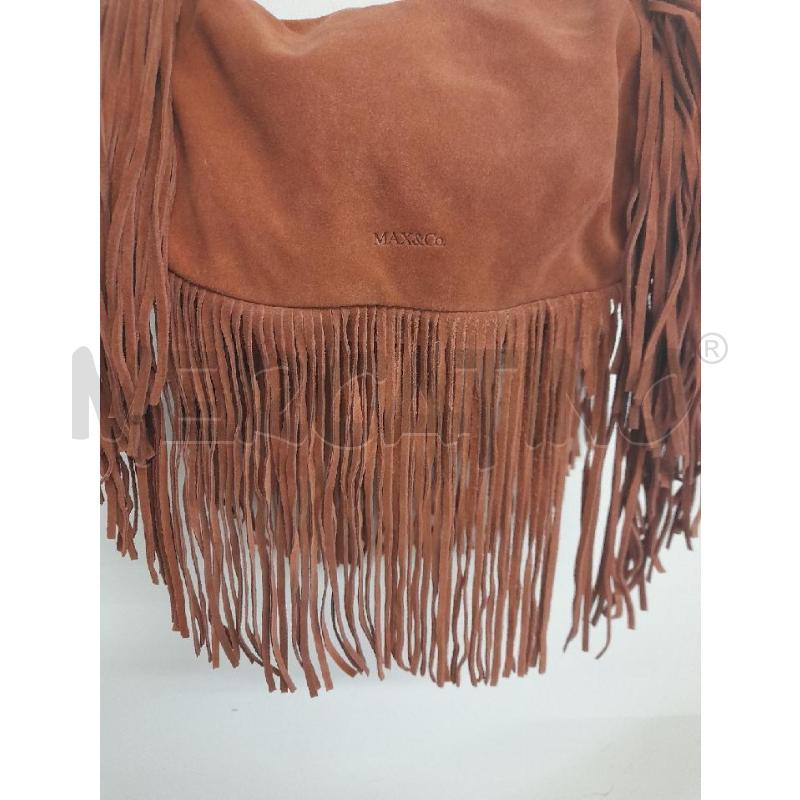 BORSA DONNA MAX&CO CAMOSCIO HOBO FRANGE | Mercatino dell'Usato Bastia umbra 2