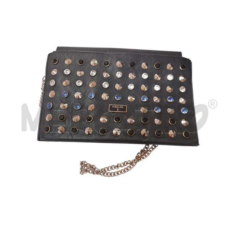 BORSA DONNA PATRIZIA PEPE NERA CON PIETRE (SEGNI) | Mercatino dell'Usato Bastia umbra 1