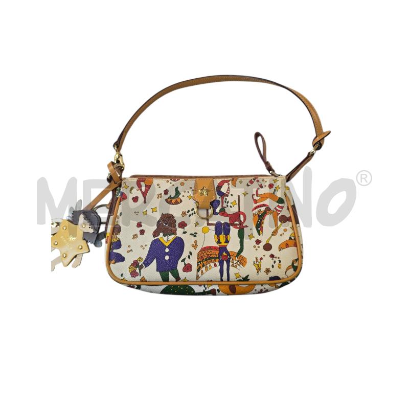 BORSA DONNA PIERO GUIDI BIANCA MANICO MARRONE  | Mercatino dell'Usato Bastia umbra 1