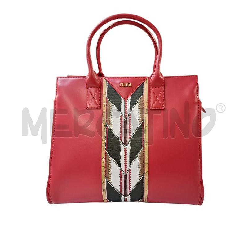 BORSA DONNA PRIMA CLASSE ROSSA CON  JACQUARD  DV  | Mercatino dell'Usato Bastia umbra 1