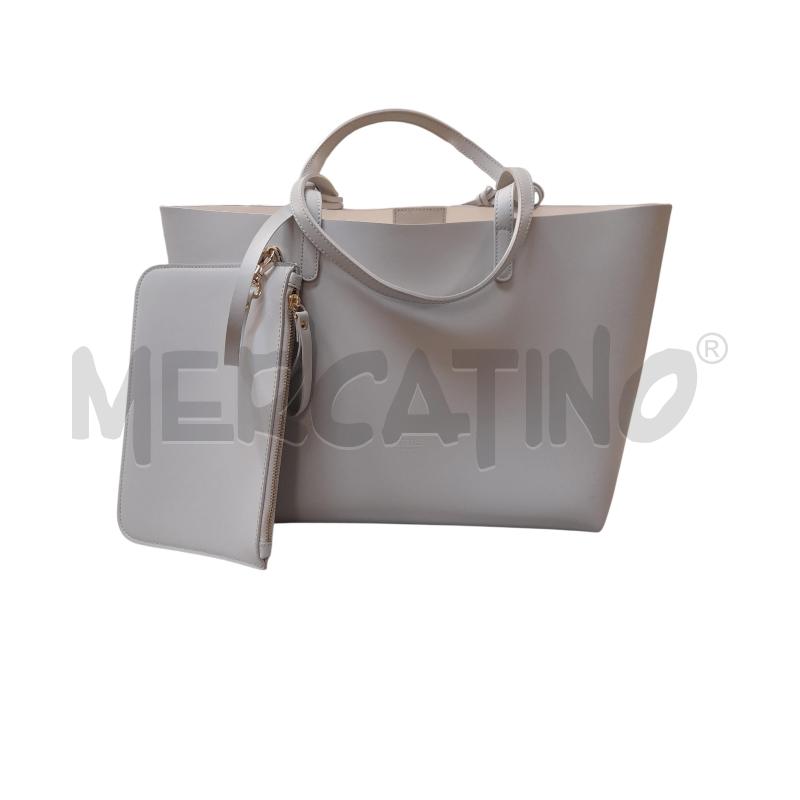 BORSA DONNA REBELLE MADE IN ITALY GRIGIO CHIARO  | Mercatino dell'Usato Bastia umbra 1