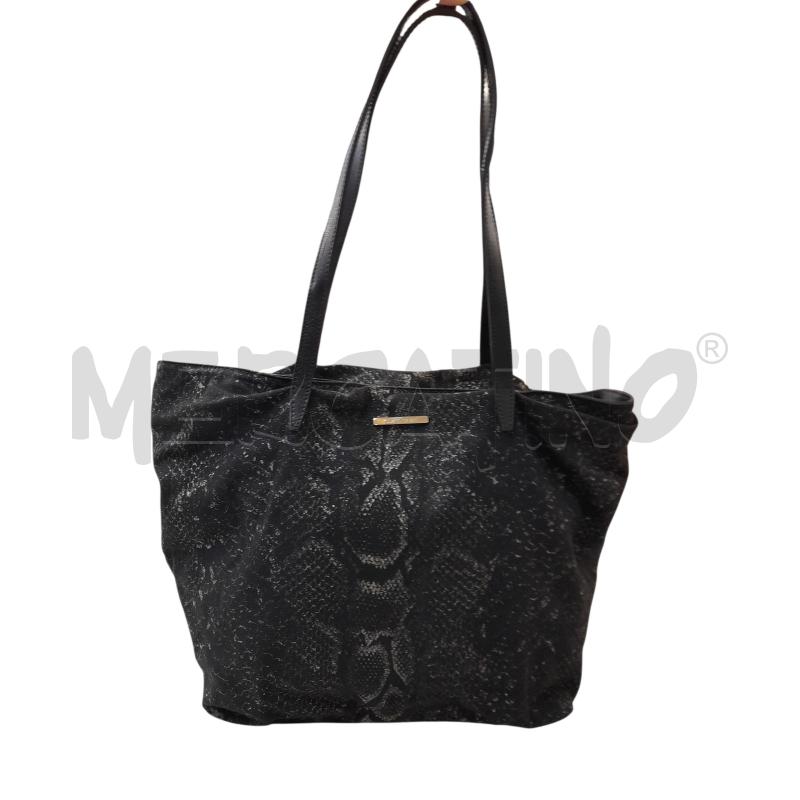 BORSA DONNA ROBERTO CAVALLI IN TELA NERA | Mercatino dell'Usato Bastia umbra 1