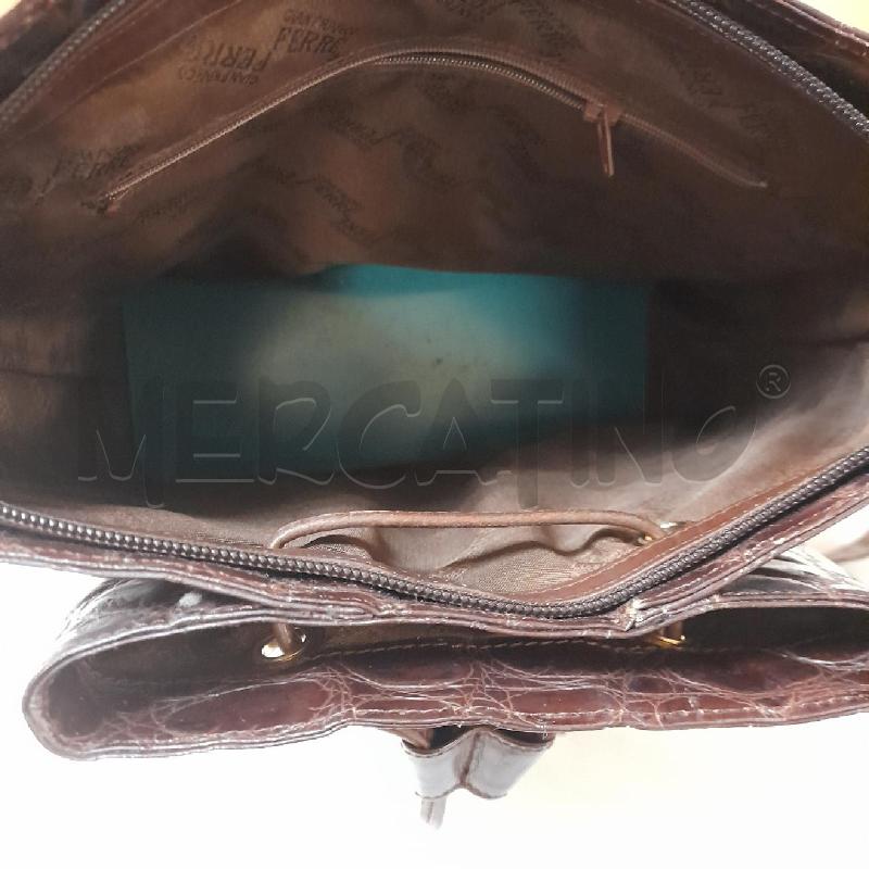 BORSA DONNA SECCHIELLO FERRE COCCO MARRONE  | Mercatino dell'Usato Bastia umbra 5