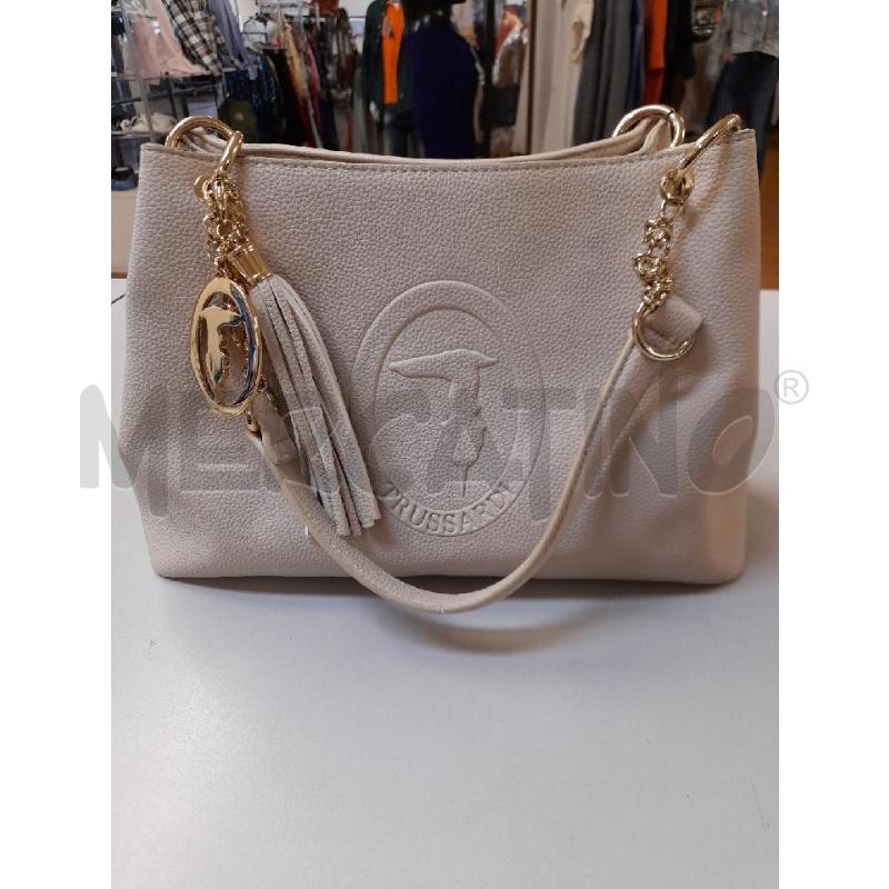BORSA DONNA TRUSSARDI A SPALLA PANNA | Mercatino dell'Usato Bastia umbra 1
