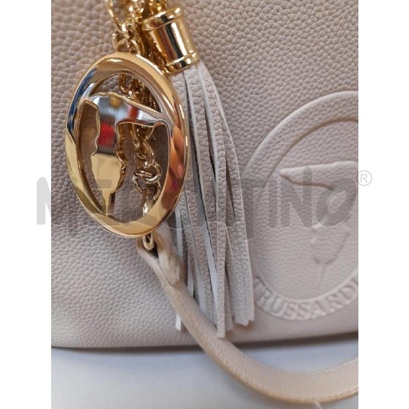 BORSA DONNA TRUSSARDI A SPALLA PANNA | Mercatino dell'Usato Bastia umbra 2