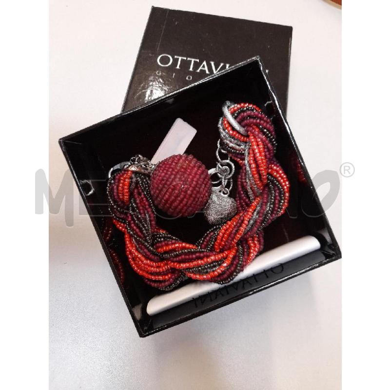 BRACCIALE OTTAVIANI PERLINE FUCSIA  | Mercatino dell'Usato Bastia umbra 1