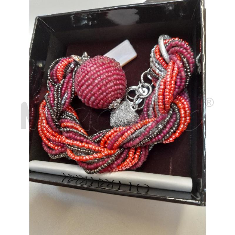BRACCIALE OTTAVIANI PERLINE FUCSIA  | Mercatino dell'Usato Bastia umbra 2