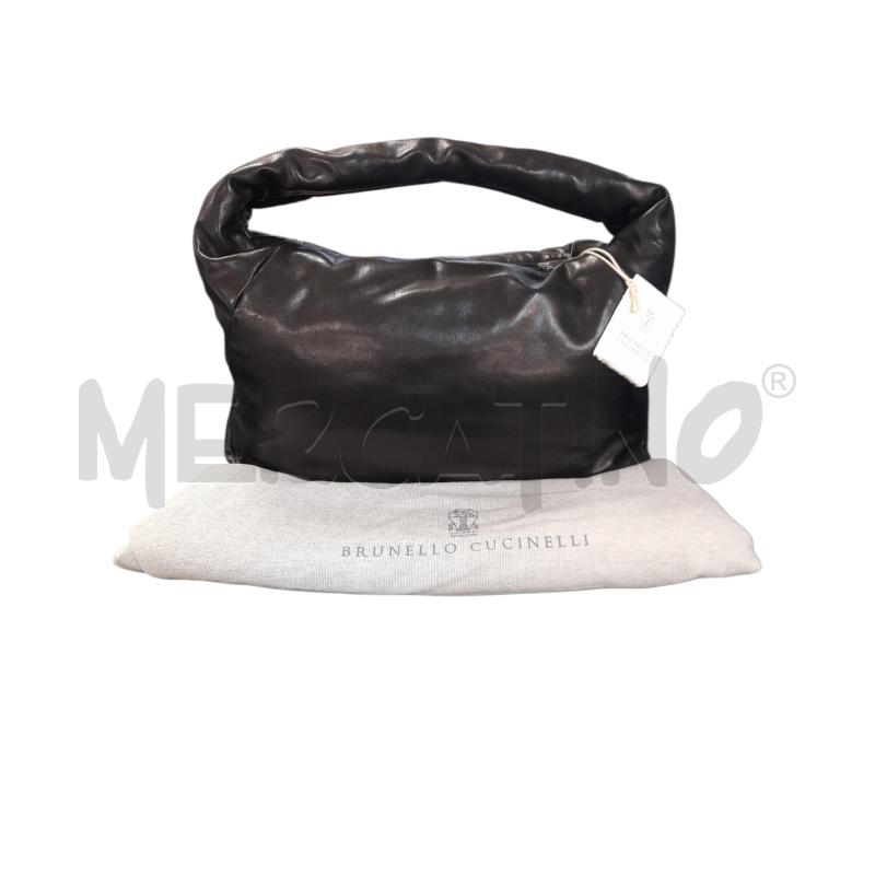 BRUNELLO CUCINELLI HOBO IN PELLE NERO INTERNO SUEDE | Mercatino dell'Usato Bastia umbra 1