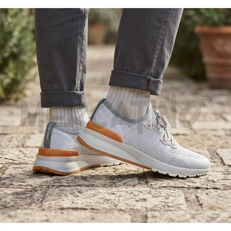 BRUNELLO CUCINELLI SNEAKERS UOMO GRIGIO CHIARO | Mercatino dell'Usato Bastia umbra 5