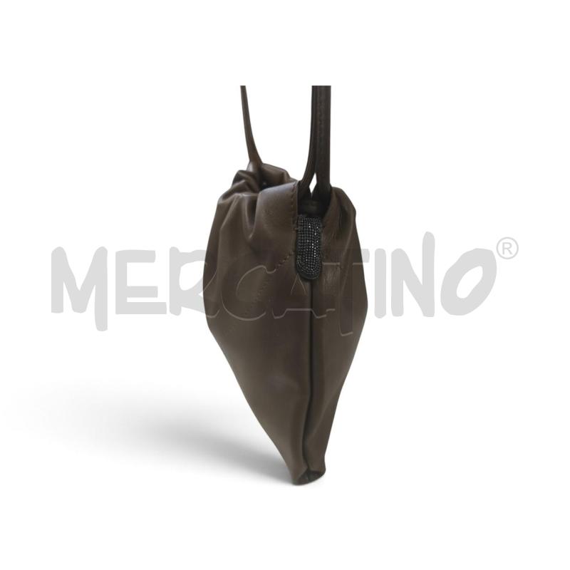 BRUNELLO CUCINELLI TRACOLLA PELLE COLOR VISONE DETT MONILE | Mercatino dell'Usato Bastia umbra 4