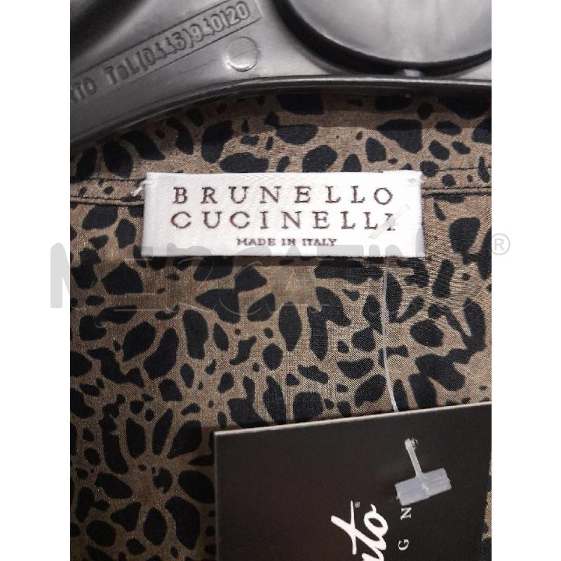 CAMICIA DONNA (M) BRUNELLO CUCINELLI FANTA BEIGE E NERO  | Mercatino dell'Usato Bastia umbra 3