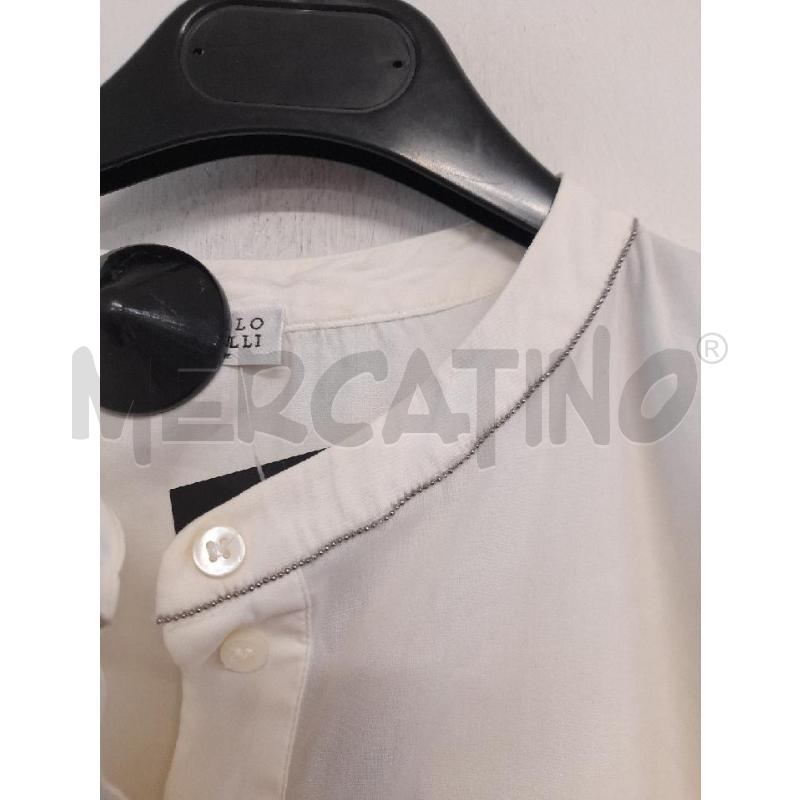 CAMICIA DONNA BRUNELLO CUCINELLI BIANCA MONILE (PICCOLO SEGNO) | Mercatino dell'Usato Bastia umbra 3