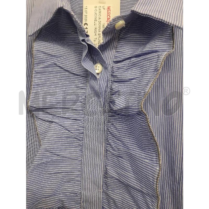 CAMICIA DONNA BRUNELLO CUCINELLI RIGHE BLU BIANCHE  | Mercatino dell'Usato Bastia umbra 2